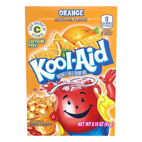 Kool-Aid Orange Unsweetened Drink Mix 4.2g 1 zakje
