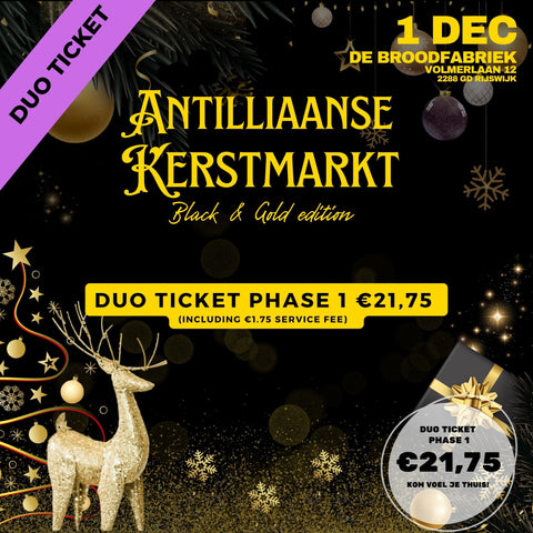 Antilliaanse Kerstmarkt DUO Voorverkoop Ticket (toegang voor 2) - Phase 1